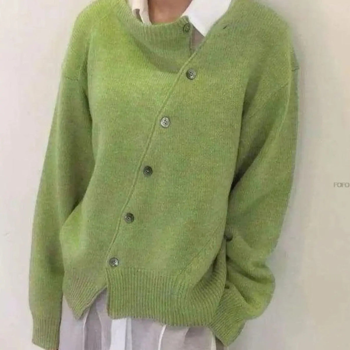 Women's Oversized Chunky Knit Button-Front Ribbed Cardigan
