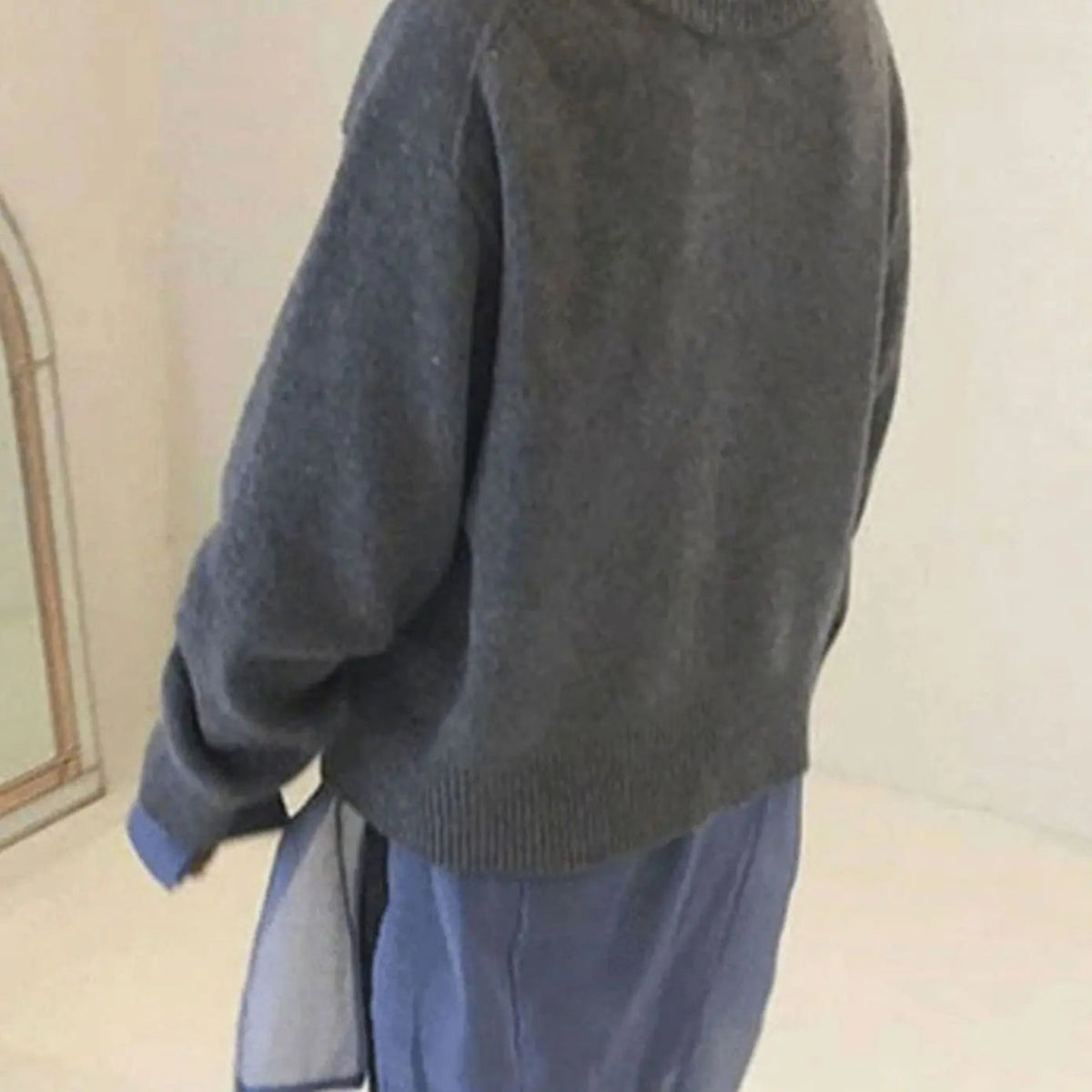 Women's Oversized Chunky Knit Button-Front Ribbed Cardigan