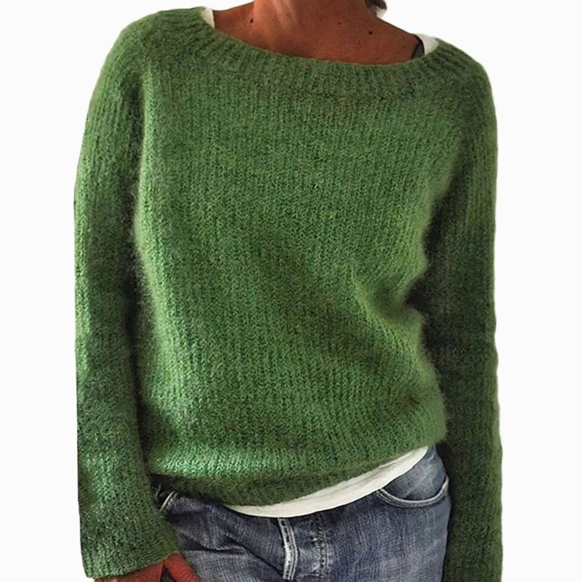 Women's Relaxed-Fit Soft Knit Pullover Sweater
