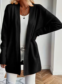 Gilet en maille pour femme à coupe décontractée et devant ouvert