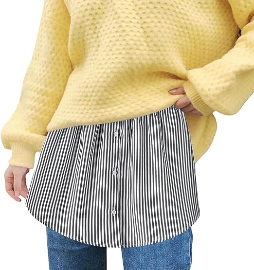Rallonge de chemise pour femme avec ceinture élastique