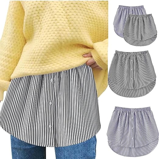 Rallonge de chemise pour femme avec ceinture élastique