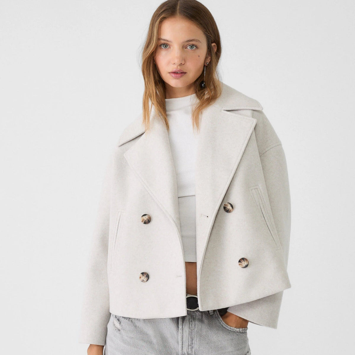 Women's Short Double-Breasted Coat