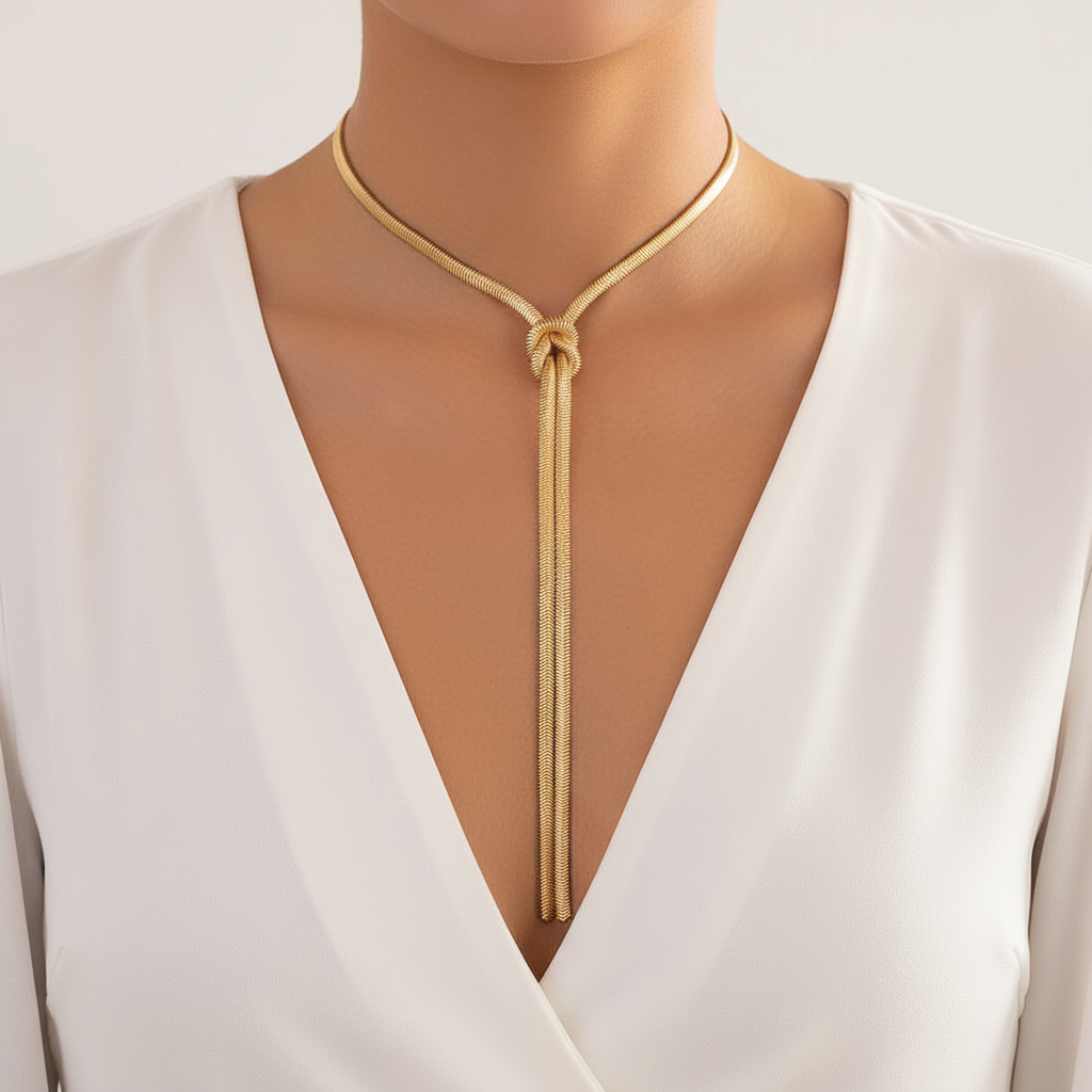 Collier chaîne serpent pour femme