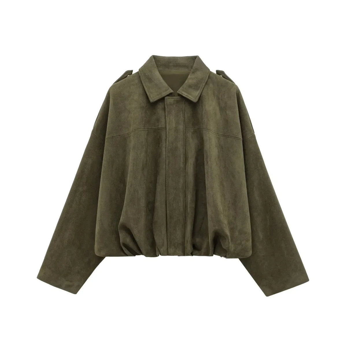 Women's Soft Oversized Suede Jacket for Stylish Everyday Wear