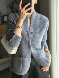 Women's Soft Wool-Blend Knit Jacket