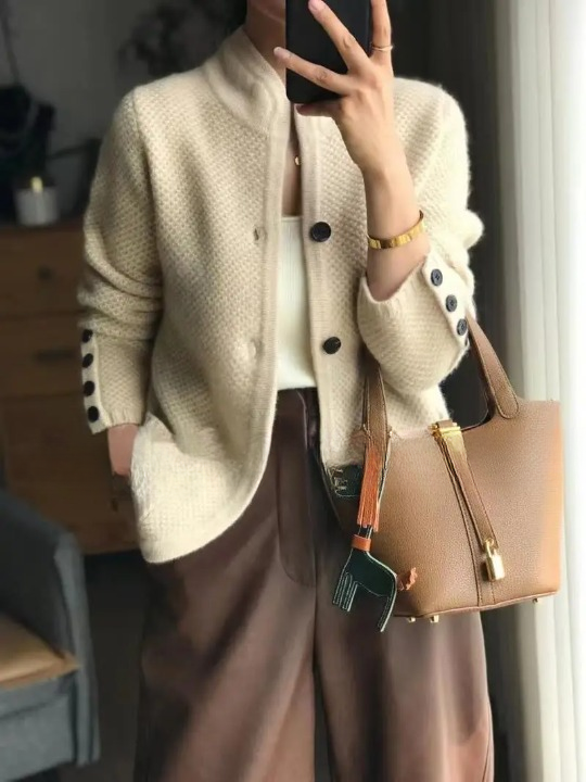 Women's Soft Wool-Blend Knit Jacket