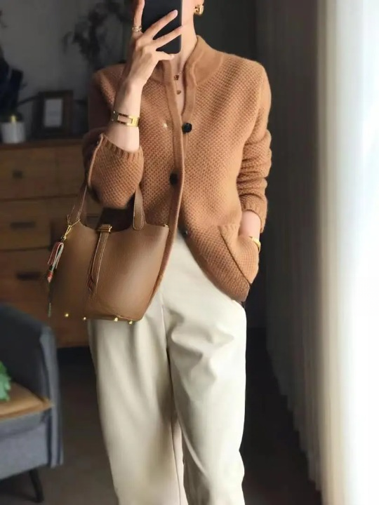 Women's Soft Wool-Blend Knit Jacket
