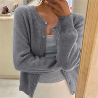 Women's Solid Knit Cardigan
