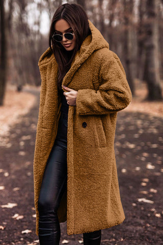 Women's Teddy Coat with Hood | Davy Fashion