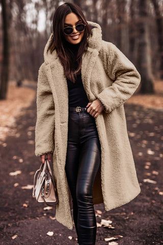 Women's Teddy Coat with Hood | Davy Fashion