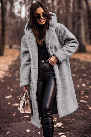 Women's Teddy Coat with Hood | Davy Fashion