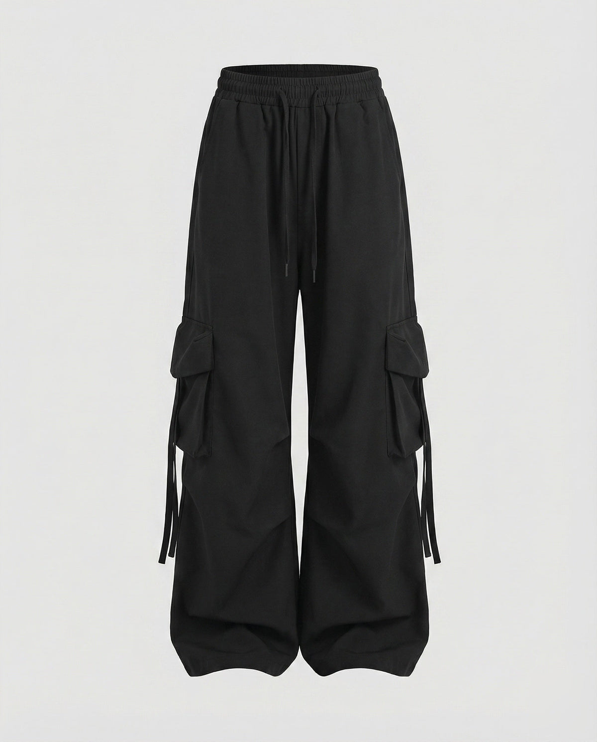 Pantalon cargo ample urbain à entrejambe bas pour femmes, avec poches