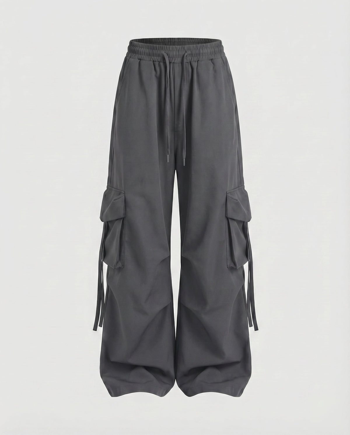 Pantalon cargo ample urbain à entrejambe bas pour femmes, avec poches