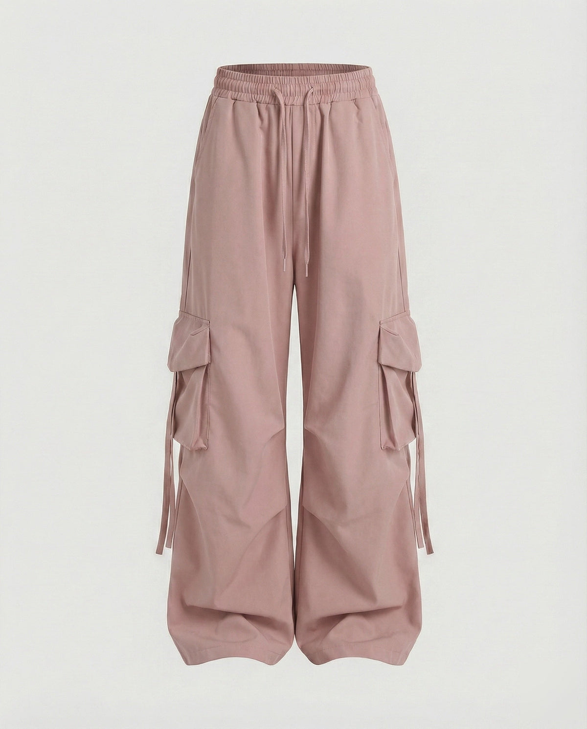 Pantalon cargo ample urbain à entrejambe bas pour femmes, avec poches