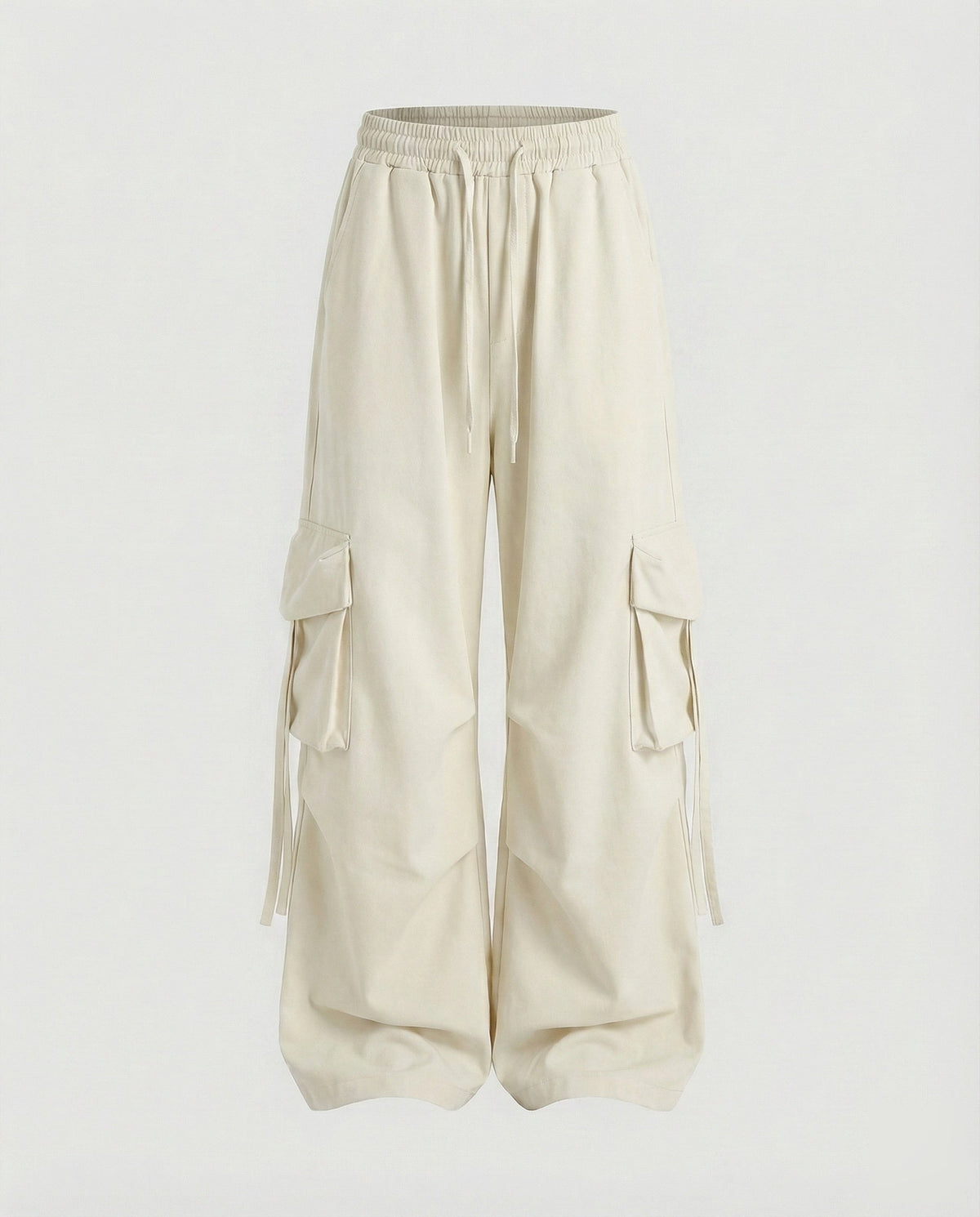 Pantalon cargo ample urbain à entrejambe bas pour femmes, avec poches