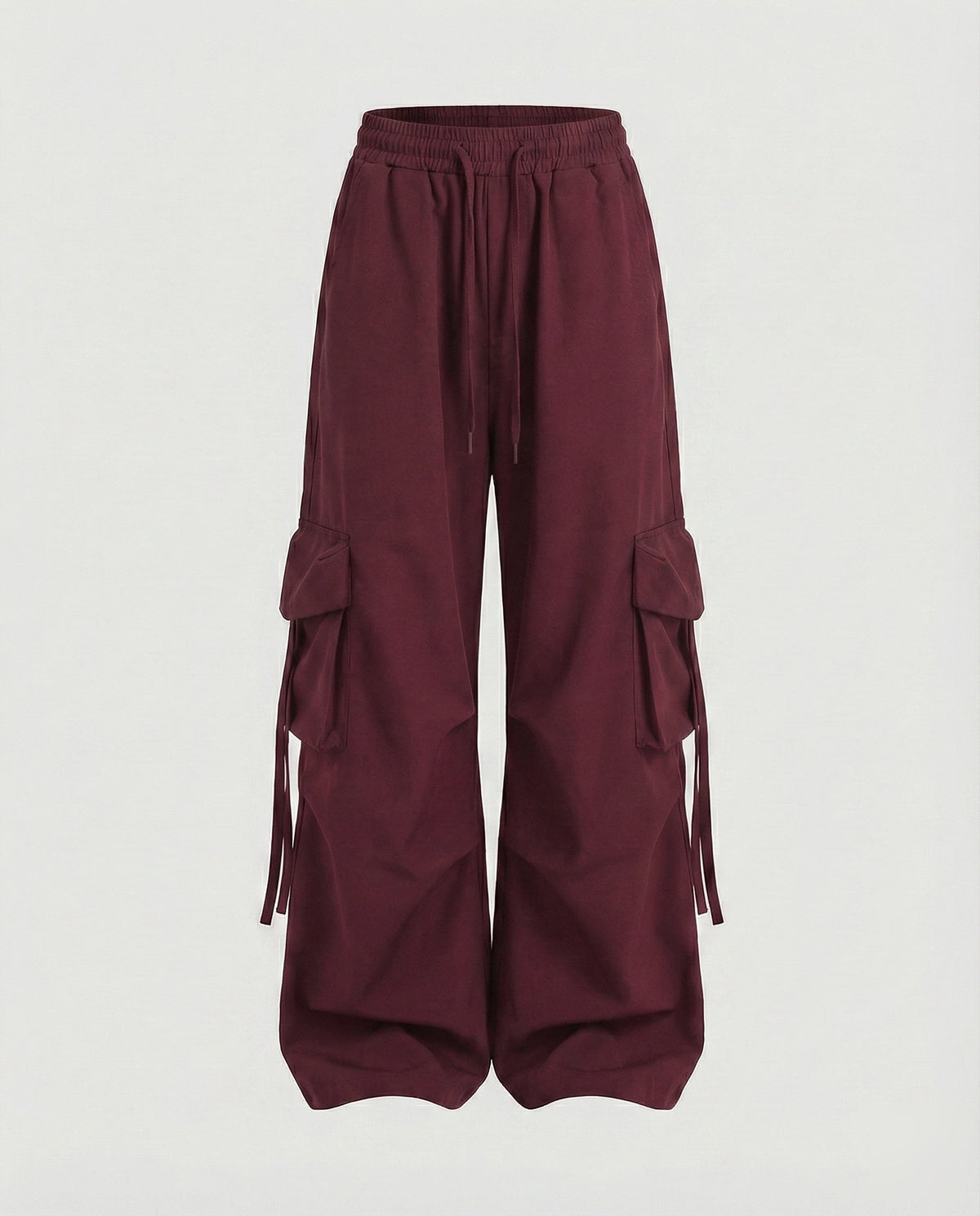 Pantalon cargo ample urbain à entrejambe bas pour femmes, avec poches