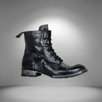 Women's Vintage Lace-Up Combat Boots