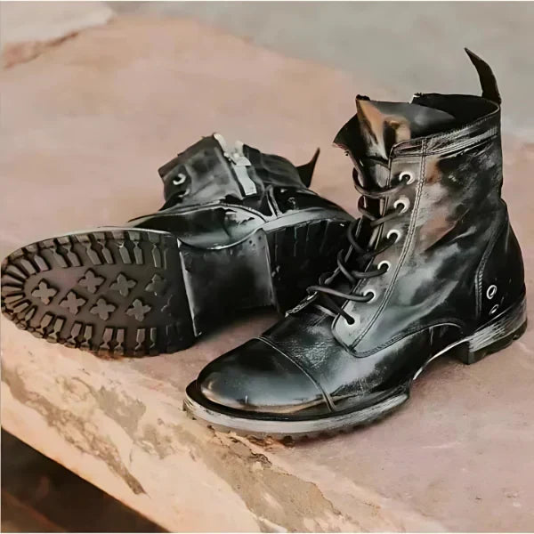 Women's Vintage Lace-Up Combat Boots