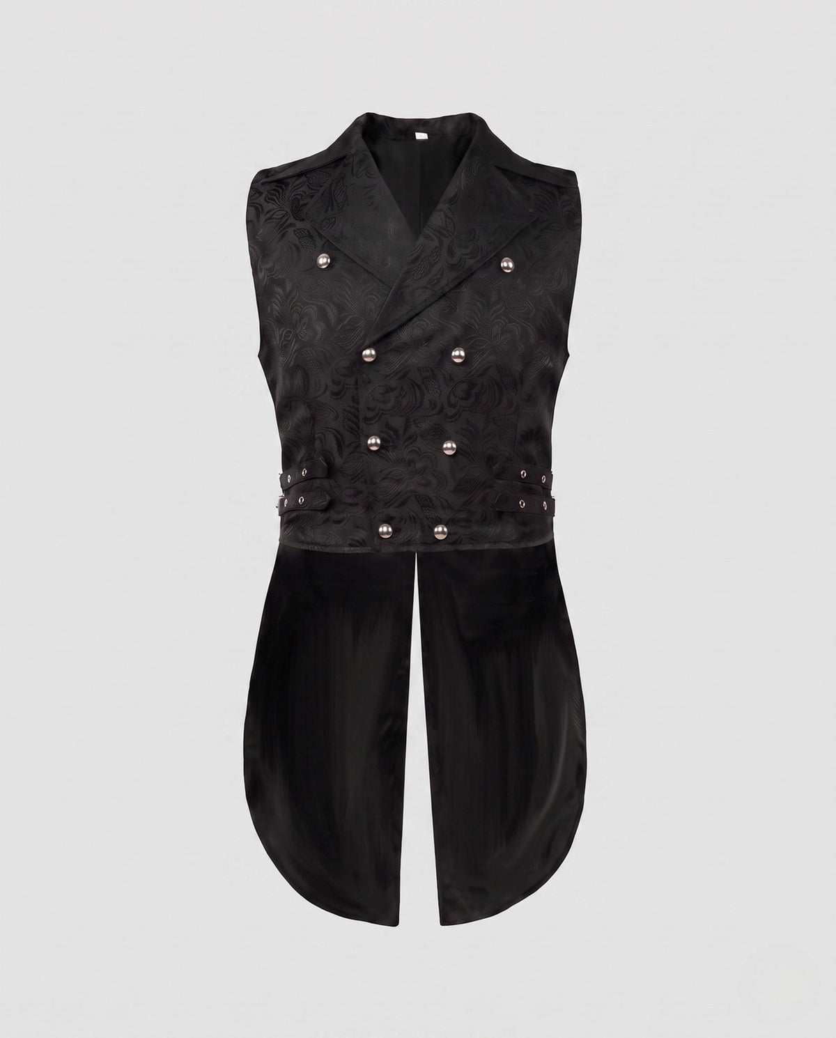 Women's Waistcoat with Embellishments and Asymmetrical Cut