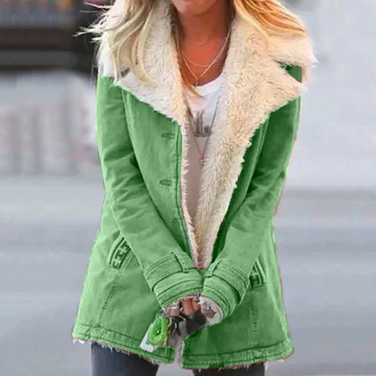 Women's Warm-Lined Winter Jacket - For Cozy Comfort and Style