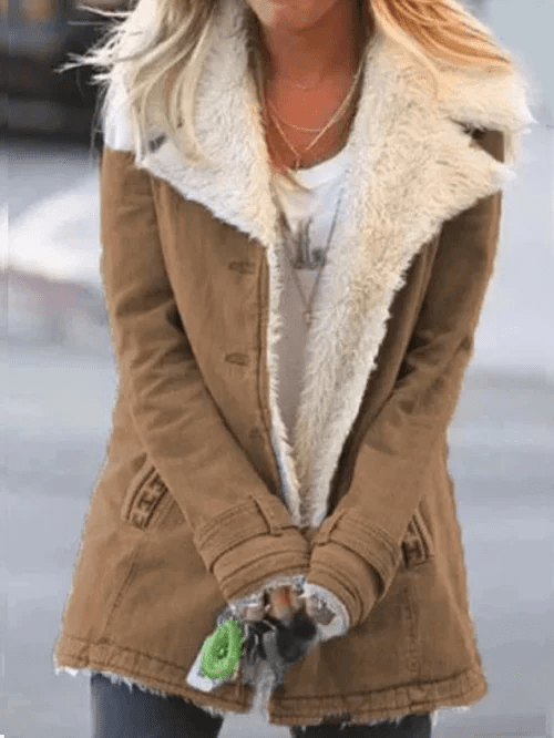 Veste d'hiver pour femme doublée et chaude - pour un confort douillet et un style élégant