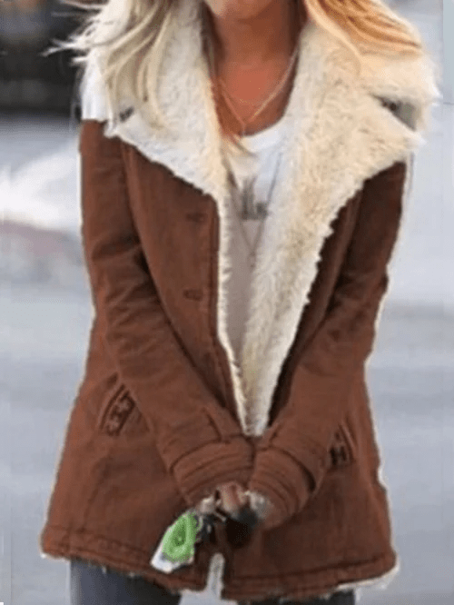Veste d'hiver pour femme doublée et chaude - pour un confort douillet et un style élégant