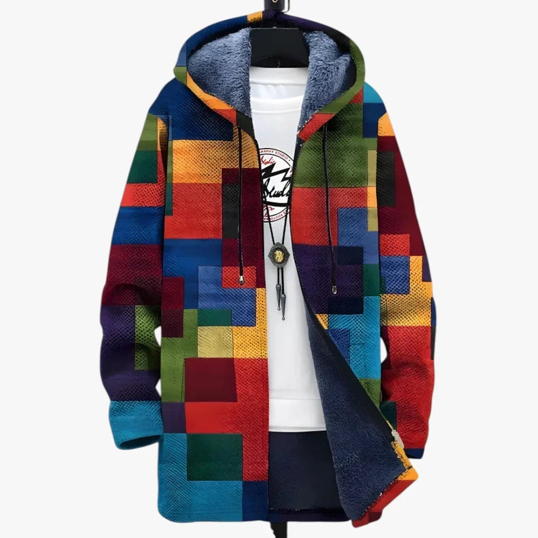 Veste longue chaude à capuche pour femme - veste d'hiver matelassée et parka longue