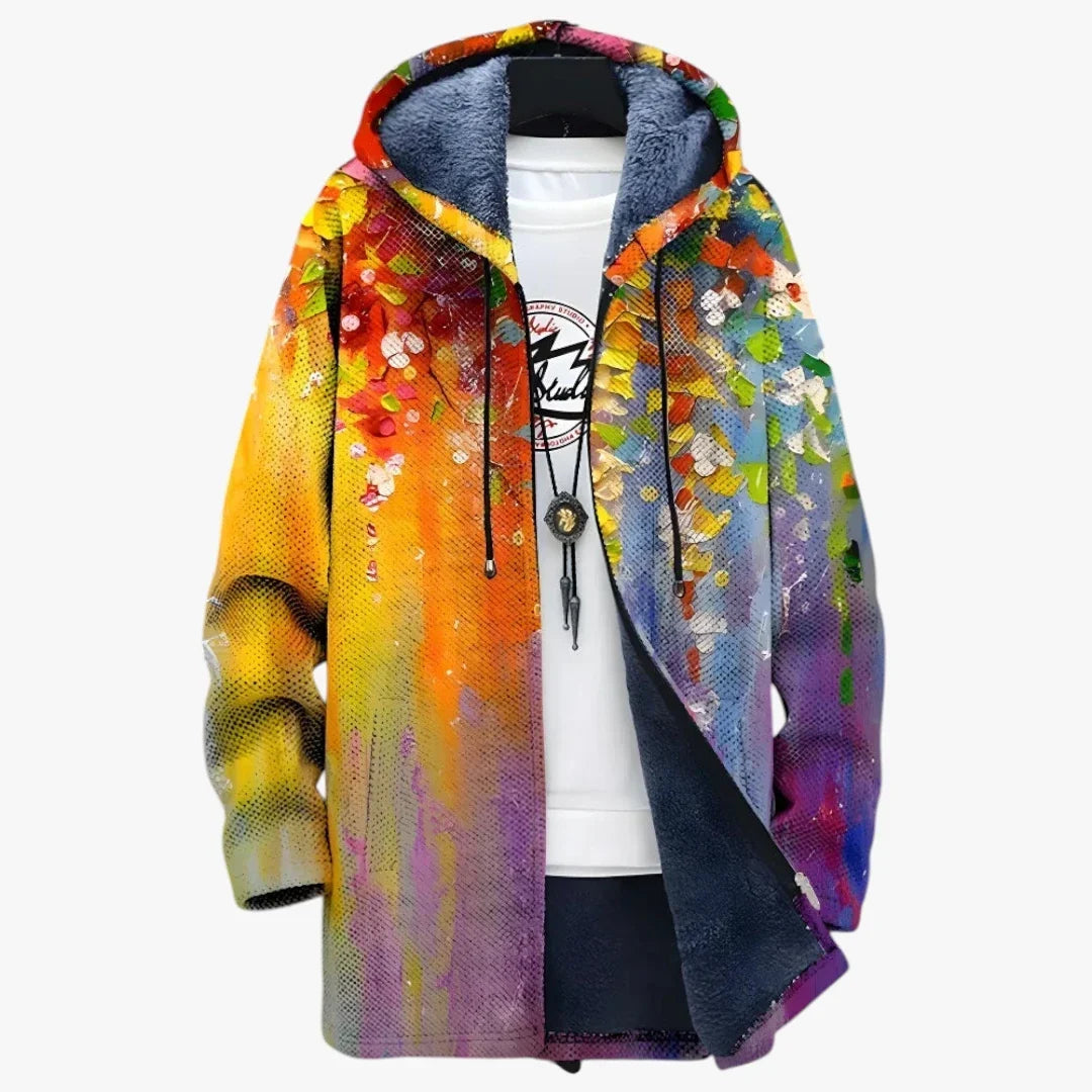 Veste longue chaude à capuche pour femme - veste d'hiver matelassée et parka longue