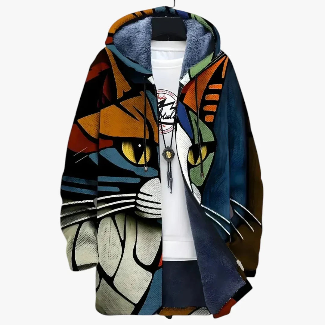 Veste longue chaude à capuche pour femme - veste d'hiver matelassée et parka longue