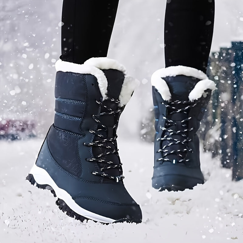 Women's Waterproof and Non-Slip Lined Winter Boots