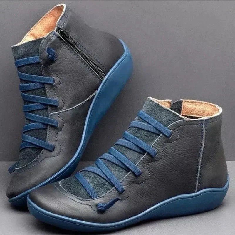 Bottes d'hiver imperméables pour femme avec semelle confortable et soutien de la voûte plantaire