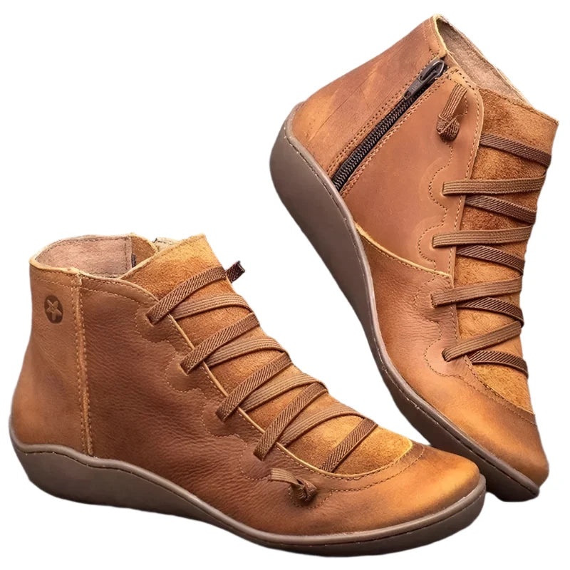 Bottes d'hiver imperméables pour femme avec semelle confortable et soutien de la voûte plantaire