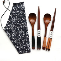 Wooden Chopstick and Spoon Set