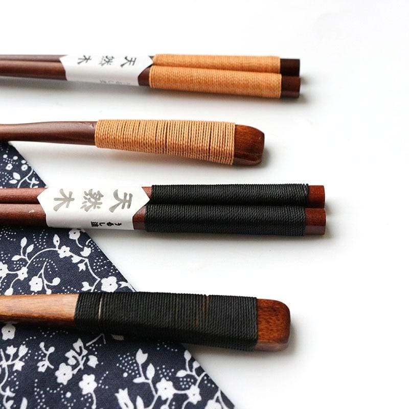 Wooden Chopstick and Spoon Set
