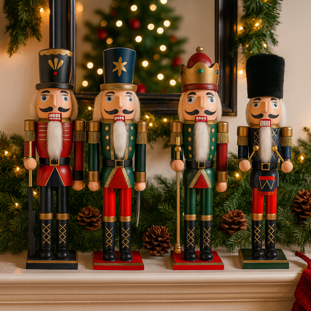 Figurines de casse-noisette en bois – 60 cm – 4 modèles différents