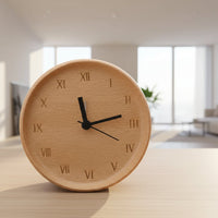 WOODMORN – Reloj despertador elegante de madera de haya para un hogar con estilo