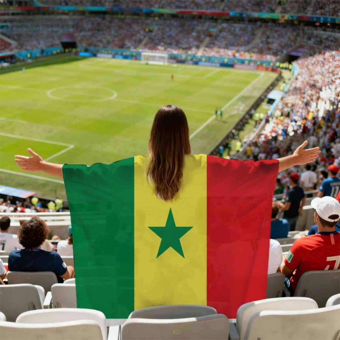 World Cup Flag Lightweight Supporter Cape for Fans