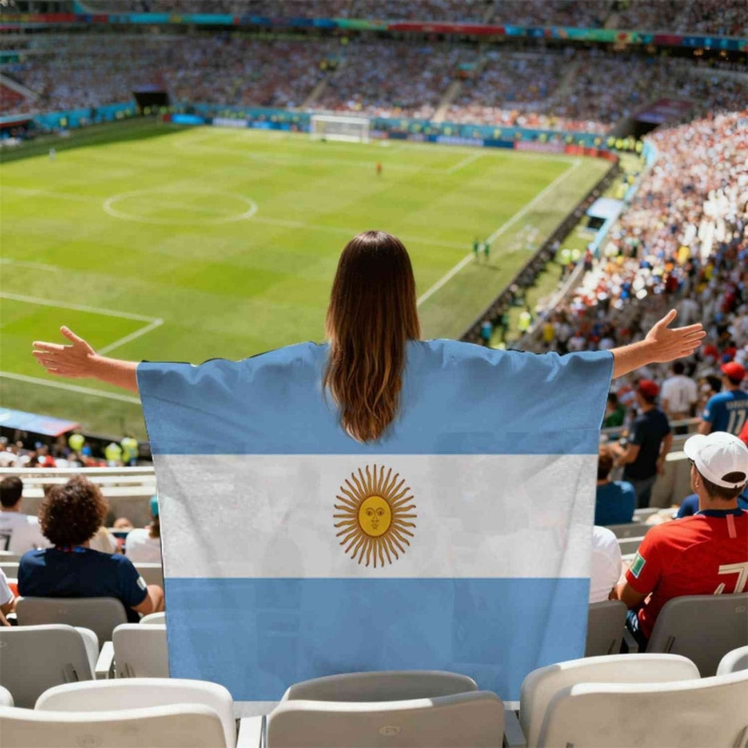World Cup Flag Lightweight Supporter Cape for Fans